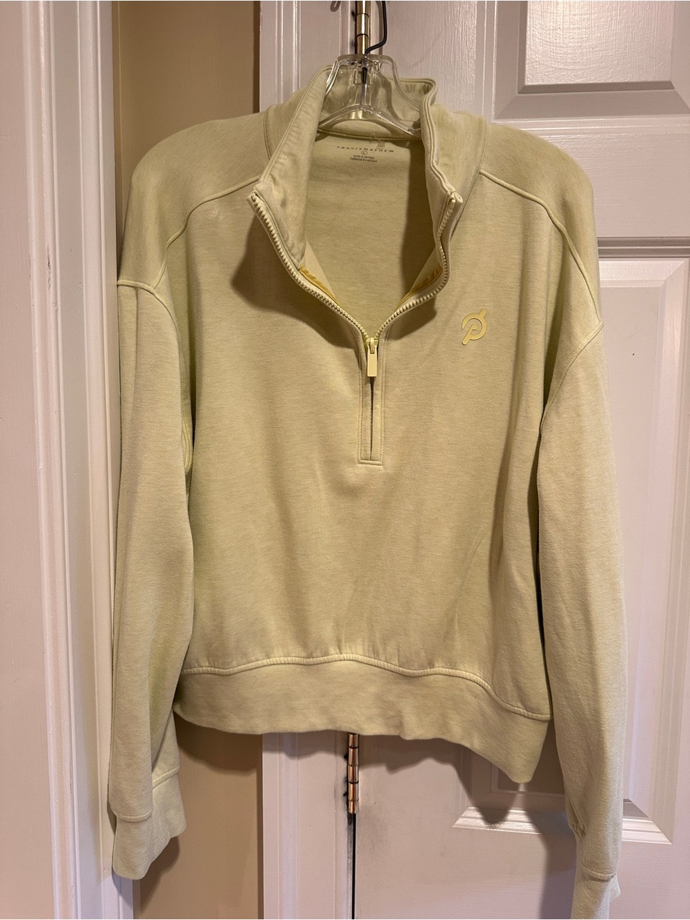 Peloton x TravisMathew Cloud Fleece Half Zip Pullover Yellow Women’s L